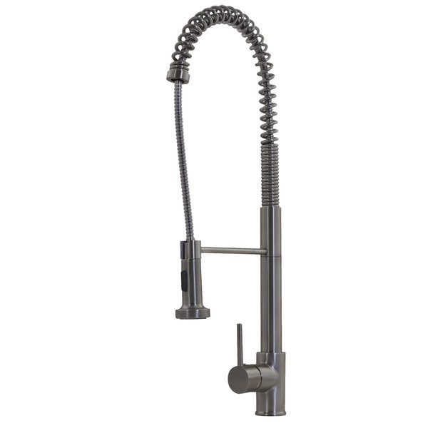 Novatto Commercial Style Pullout Kitchen Faucet, Gun Metal NKF-H07GM